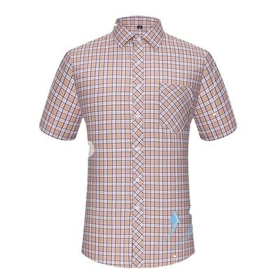Men's POLO Print Dress Formal Shirts 100% Cotton Men's Casual Shirt Chemise Homme Woven