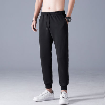 Casual Style Drawstring Waist Winter Thick Sherpa Fleece Joggers for Men's Sweatpants