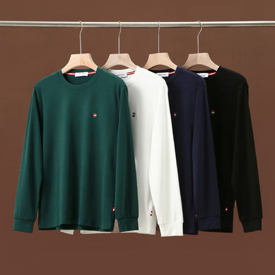 Skin-Friendly 0 Pressure Feeling Men's Unlined Long Sleeve Hoodie with Letters Pattern