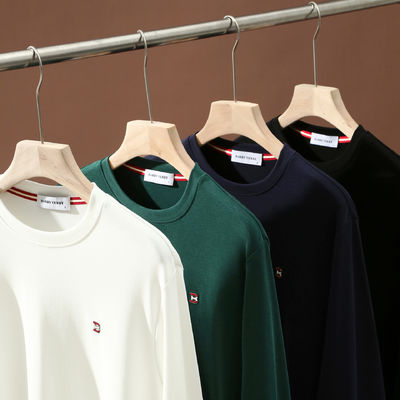 Skin-Friendly 0 Pressure Feeling Men's Unlined Long Sleeve Hoodie with Letters Pattern