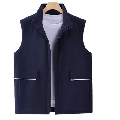 Custom Logo Printed Thickened Down Cotton Vest Work Clothes for Casual and Active Wear