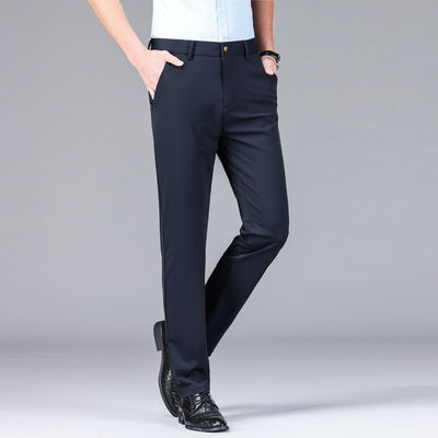 Ice Silk Comfort Straight Fit Dress Pants Trousers for Men SOURCE Category Spot Goods