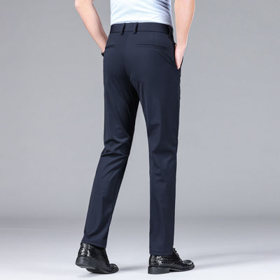 Ice Silk Comfort Straight Fit Dress Pants Trousers for Men SOURCE Category Spot Goods