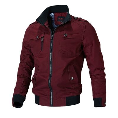 NO Seamless Fusing Loose Lapel Men's Jacket for Young Men Spring and Autumn Plus Size