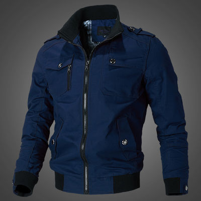 NO Seamless Fusing Loose Lapel Men's Jacket for Young Men Spring and Autumn Plus Size