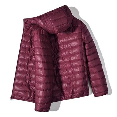 Breathable Light Warm Hooded Puffer Cotton Bubble Coat for Men in S-6XL Sizes
