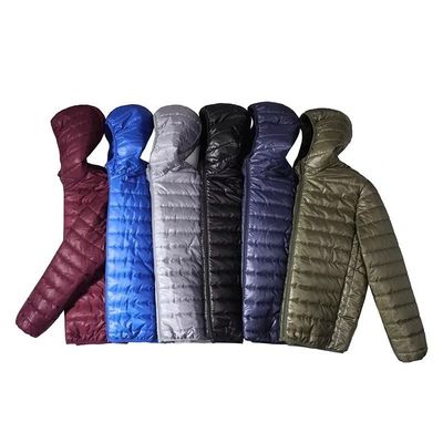 Breathable Light Warm Hooded Puffer Cotton Bubble Coat for Men in S-6XL Sizes