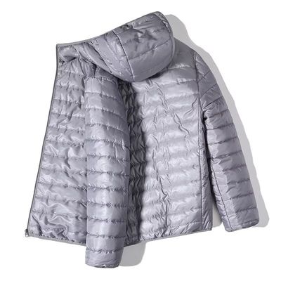 Breathable Light Warm Hooded Puffer Cotton Bubble Coat for Men in S-6XL Sizes