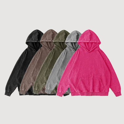 XMAMLON Custom Logo Unisex Zipper Hoodie Jacket Monkey Wash Tracksuit for Spring