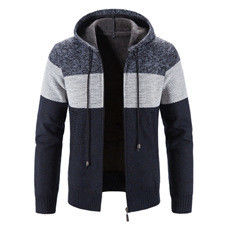 Men's Long Sleeved Sweater Coat Casual Men's Clothing Coats and Jackets for Big Sizes