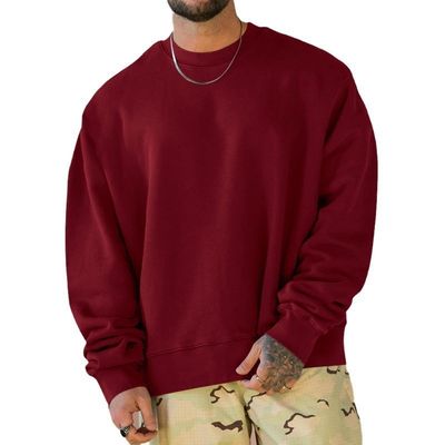 Oversized Drop Shoulder Heavy Weight Print Men's Hoodies Sweatshirts Pullover Style