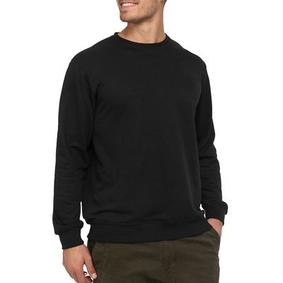 XMAMLON 320G Men's Polyester / Cotton Sweatshirt for Men Collarless Crewneck hoddies