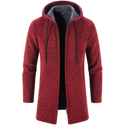 Upgrade Your Wardrobe Men's Chenille Print Cardigan Sweater Coat for Autumn and Winter