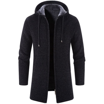 Upgrade Your Wardrobe Men's Chenille Print Cardigan Sweater Coat for Autumn and Winter