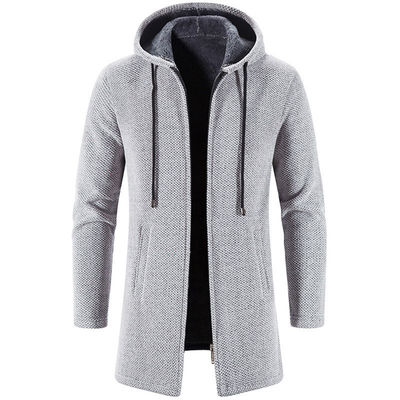 Upgrade Your Wardrobe Men's Chenille Print Cardigan Sweater Coat for Autumn and Winter