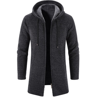 Upgrade Your Wardrobe Men's Chenille Print Cardigan Sweater Coat for Autumn and Winter