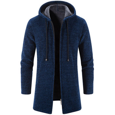 Upgrade Your Wardrobe Men's Chenille Print Cardigan Sweater Coat for Autumn and Winter