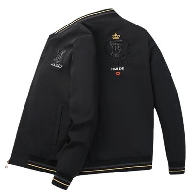 Stand Collar Men's Baseball Uniforms with 3D Print Decoration and Wear-resistant Material