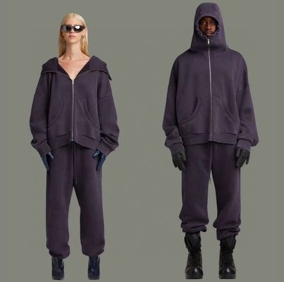 Collar Hooded No Liner Streetwear Heavyweight Distressed Vintage Hoodies For Men