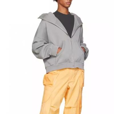 Collar Hooded No Liner Streetwear Heavyweight Distressed Vintage Hoodies For Men