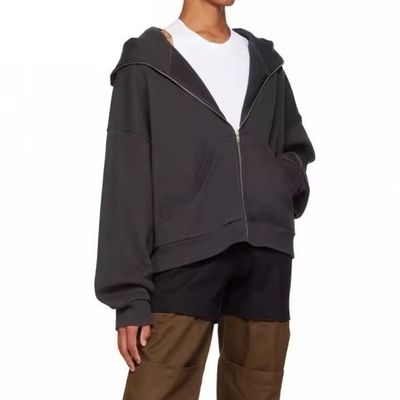 Collar Hooded No Liner Streetwear Heavyweight Distressed Vintage Hoodies For Men