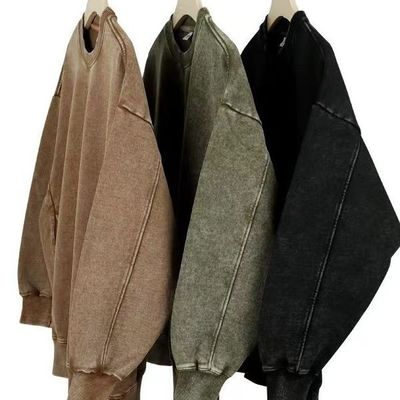 Anti-pilling 350g French Terry Vintage Hoodies Tracksuit for Men from Professional