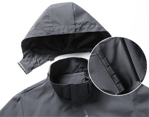 Polyester Windbreaker Jacket for Men XMAMLON Custom Full Zip Up Training Light Weight