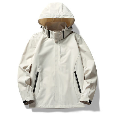Polyester Windbreaker Jacket for Men XMAMLON Custom Full Zip Up Training Light Weight