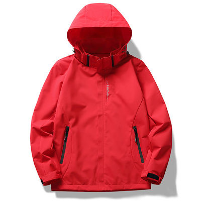 Polyester Windbreaker Jacket for Men XMAMLON Custom Full Zip Up Training Light Weight