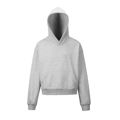 Men's Fleece Hoodie Cotton Heavy Weight Cropped Shoulder Boxy Tracksuits Hoodies For Men