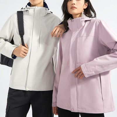 Spring Storm Jacket for Men Woven Weaving Method UV Protection Windproof Waterproof
