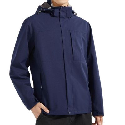 Spring Storm Jacket for Men Woven Weaving Method UV Protection Windproof Waterproof