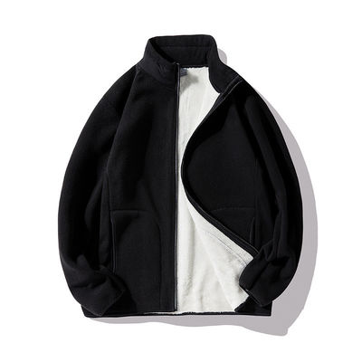 Stay Warm and Comfortable with Our Customizable Thick Berber Fleece Men's Jacket