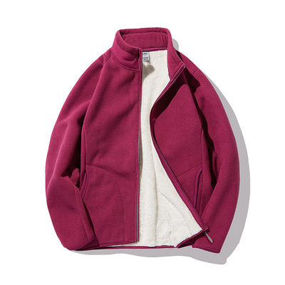 Stay Warm and Comfortable with Our Customizable Thick Berber Fleece Men's Jacket