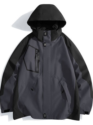 Outdoor Winter Bike Racing Men's Jackets Regular Length Waterproof Detachable Hoodies