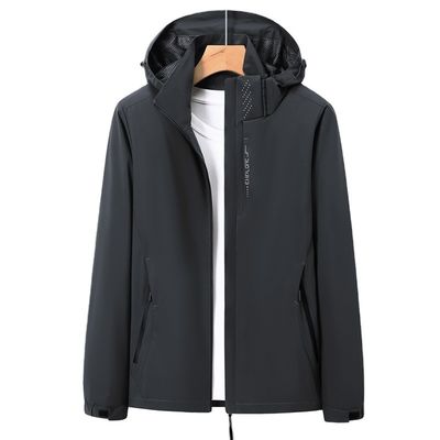 Regular Length Men's Windbreaker Jacket for Spring and Autumn XMAMLON Custom Clothing