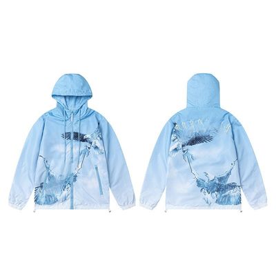 Autumn Season XMAMLON Embroidered Logo Windbreaker Streetwear Jacket for Men and Women