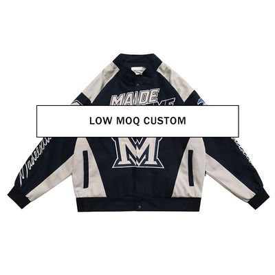 High Street Style Winter Motorcycle Baseball Jersey Varsity Unisex Men's Jacket For Men