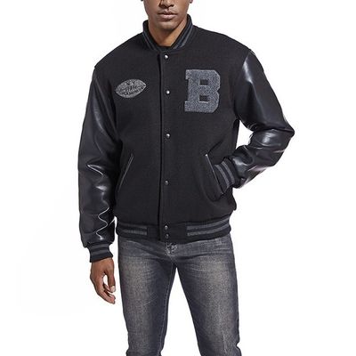 Embroidery Decoration Knitted Men's Varsity Jacket for Winter and Autumn Collection