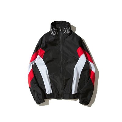 Windproof Stand Collar Zip Up Men's Jackets For Men Women Coat with Needle Detection
