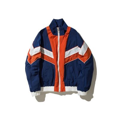 Windproof Stand Collar Zip Up Men's Jackets For Men Women Coat with Needle Detection