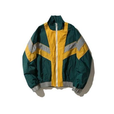 Windproof Stand Collar Zip Up Men's Jackets For Men Women Coat with Needle Detection