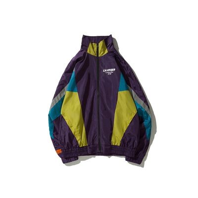Windproof Stand Collar Zip Up Men's Jackets For Men Women Coat with Needle Detection
