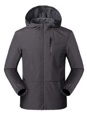 Thick Custom Safari Zip Up Jacket Dyed Windbreaker Jacket Woven Tactical Mens Jacket Coat